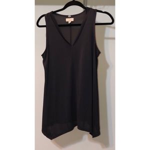 Dark Gray asymmetrical Cupio sleeveless top